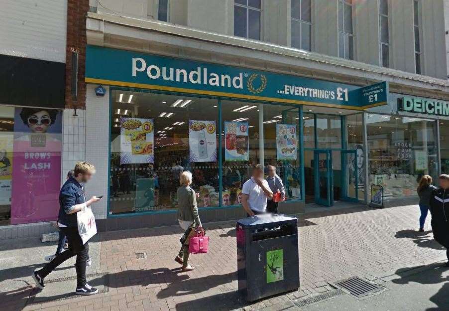 A woman has been charged after goods were stolen from Poundland in Maidstone. Picture: Google