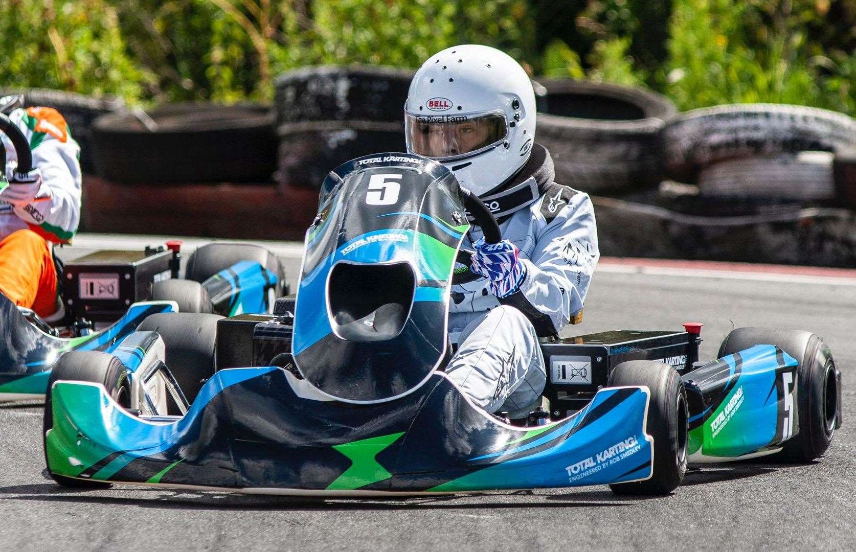 William Sparrow is on the pace in the Total Karting Zero Electric Southern Series
