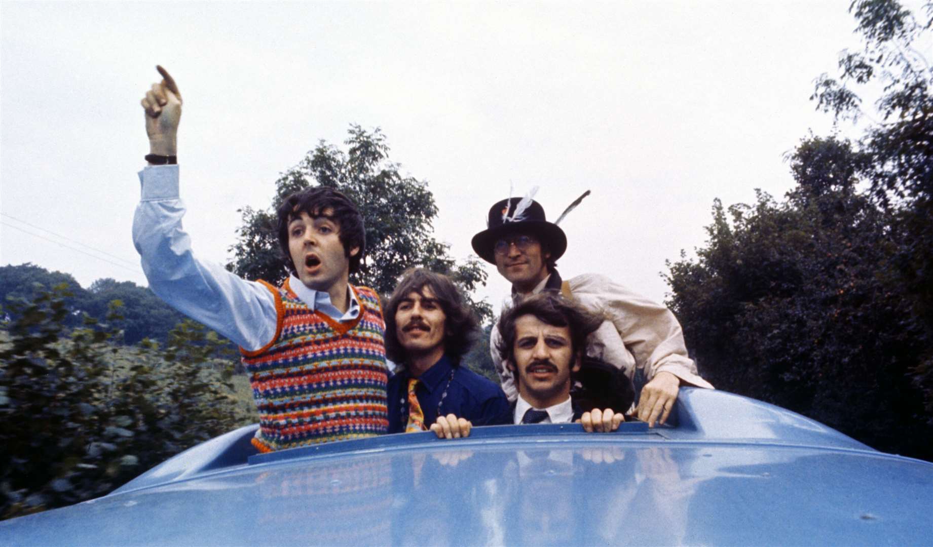 The Beatles’ film, Magical Mystery Tour, some of which was filmed in the West Malling area