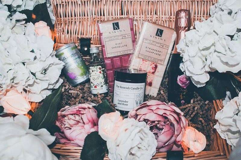 The Kent Candle Company's Valentine's gift box