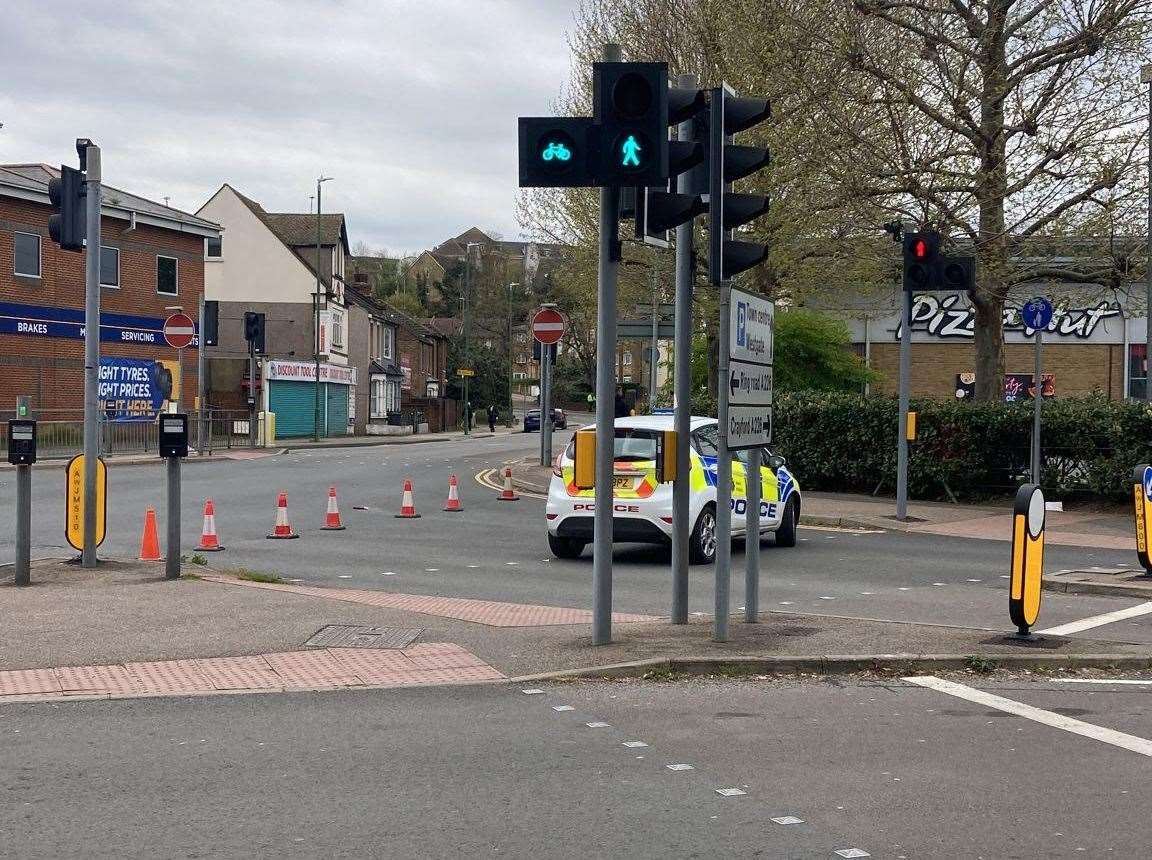 Nobody can access the retail park after it was cordoned off by police