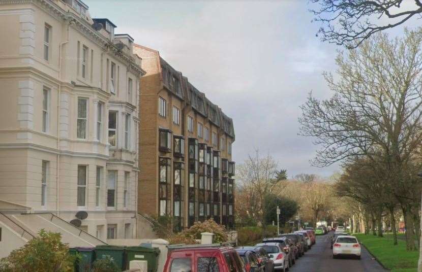 A man has died after a fire at a flat in Castle Hill Avenue. Photo: Google Street View