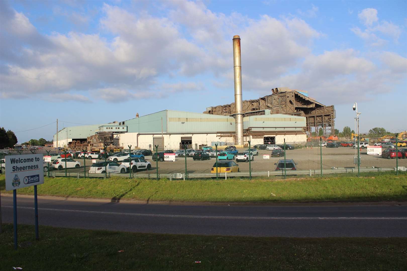 The former Sheerness steel mill before it was demolished