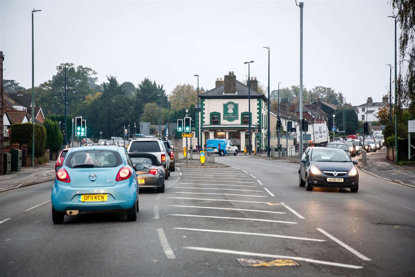 The Loose Road junction with the A274 Sutton Road
