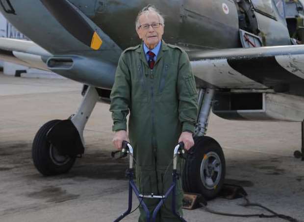 Bill Kingman fulfilled a lifelong dream of going up in a Spitfire