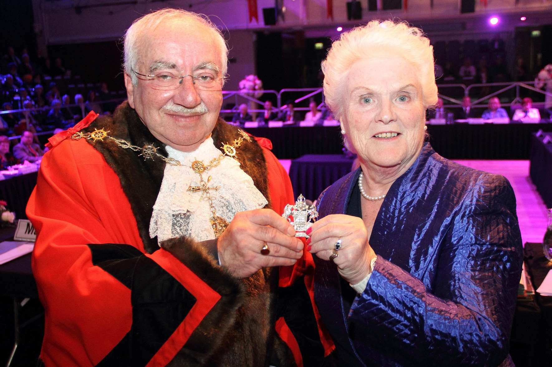 Cllr Harold Craske is the new Mayor of Gravesham, taking over from Cllr Greta Goatley. Picture: Gravesham Borough Council
