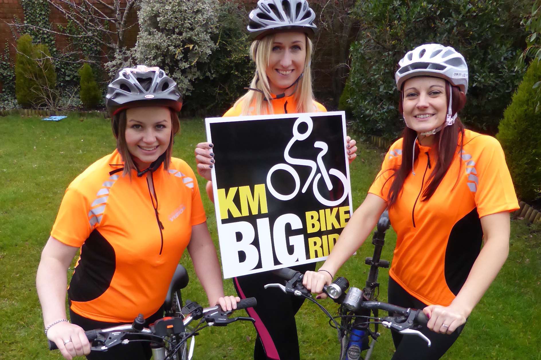 Alison Nightingale, business development manager, Johanna Hillman, education consultant, and Amy Woods, primary education consultant, all of Three R's Teacher Recruitment, are saddling up for the KM Big Bike Ride on Sunday, April 26.