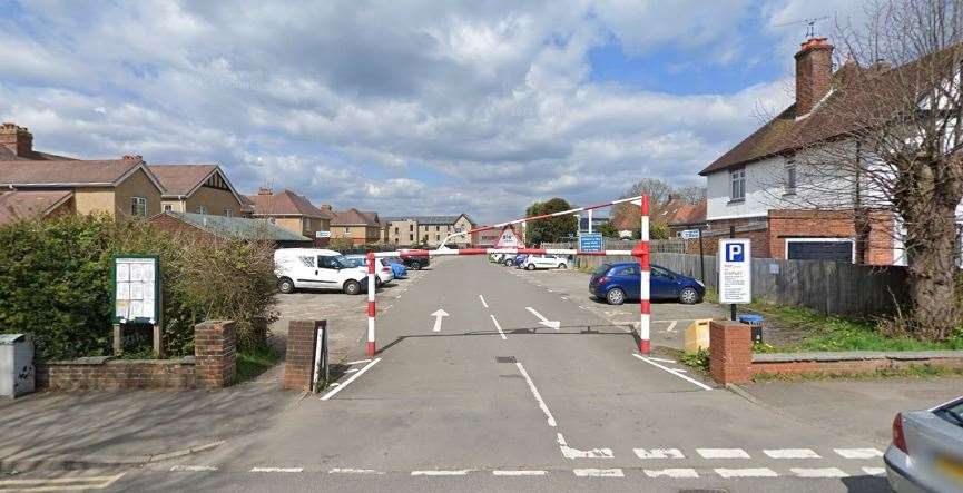 The car park at Yew Tree Road, Southborough