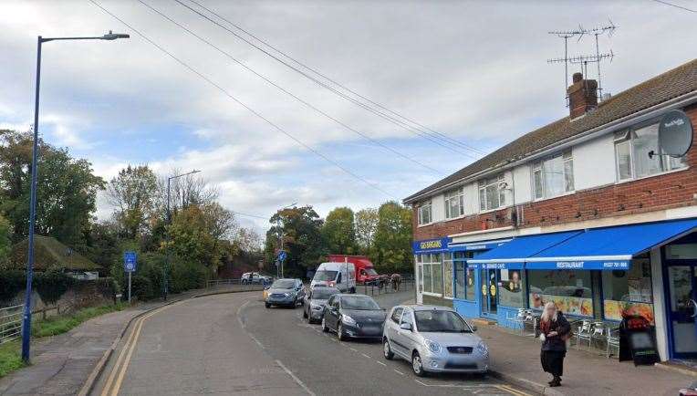 A person had to be cut out of a car following a crash in St Johns Road, Whitstable. Picture: Google
