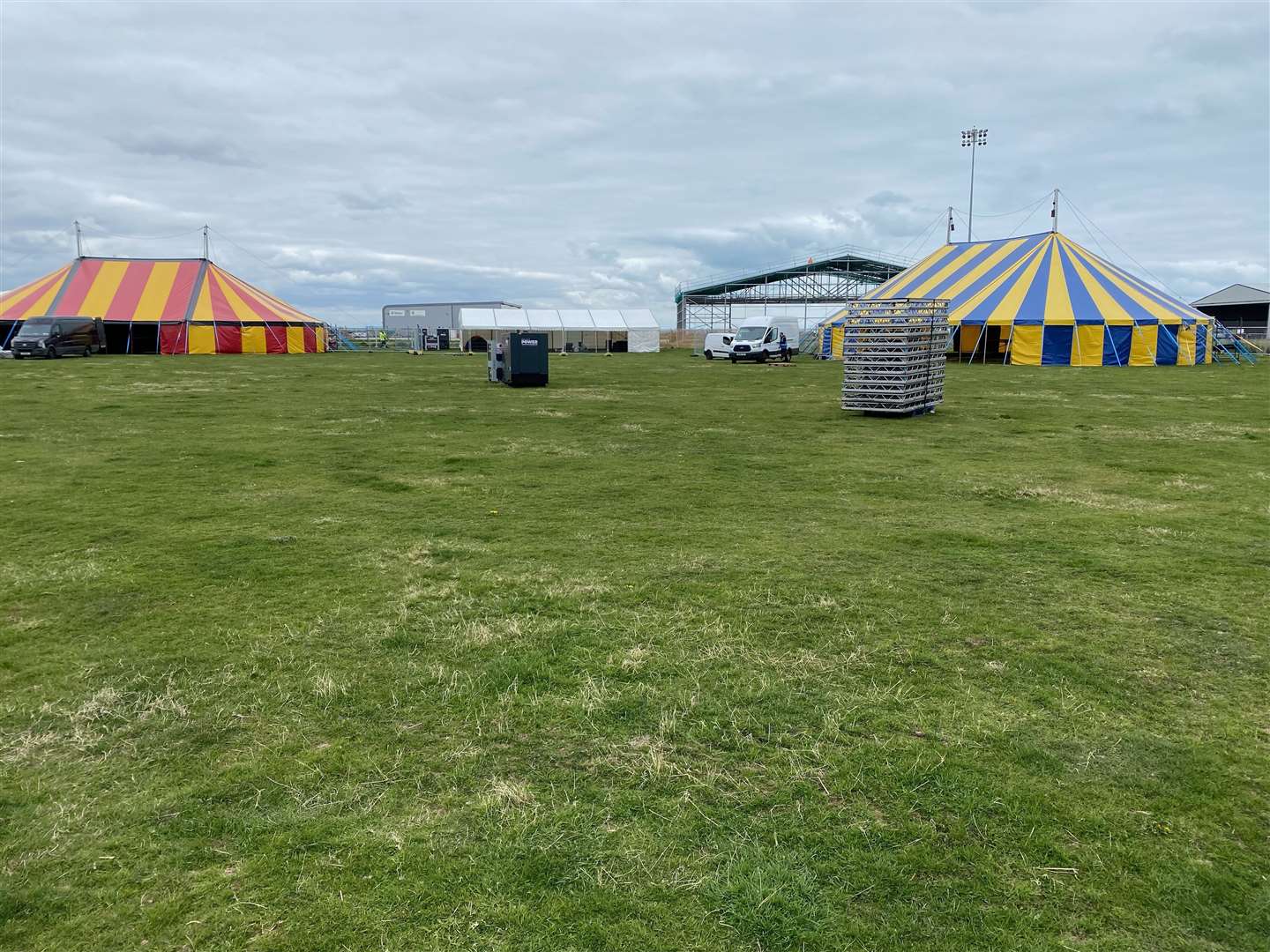 Work has started to transform Lydd Airport for Connected Festival. Picture: Rohan Mulvaney