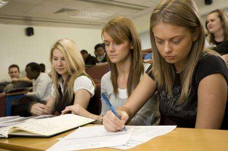 Students at Canterbury Christ Church University