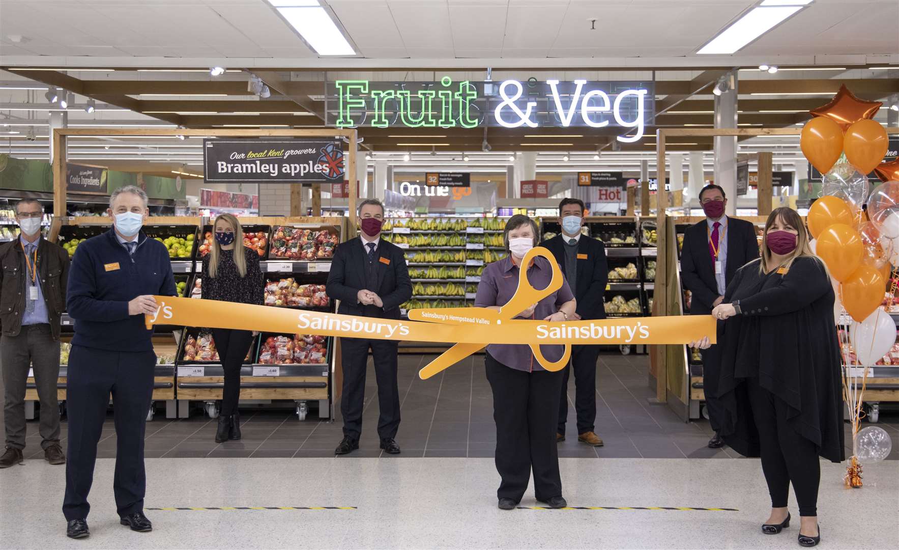 Sainsbury's has reopened its doors after a multi-million pound investment at its Hempstead Valley supermarket. Picture: Jason Alden