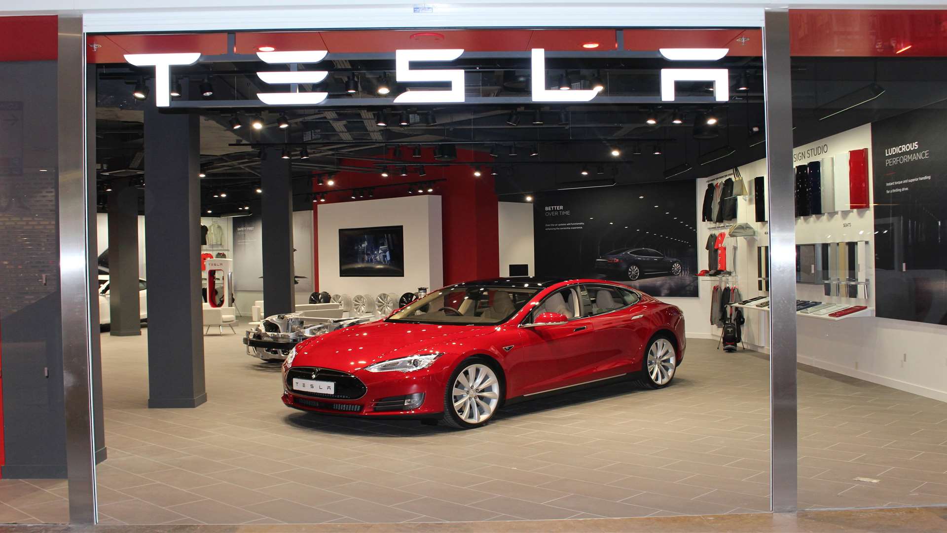 Tesla has a store at Bluewater