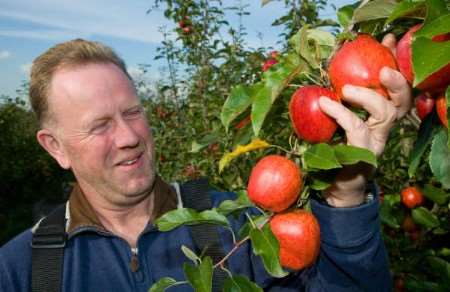 Farmer John Collingwood is delighted Kentish fruit is being supported