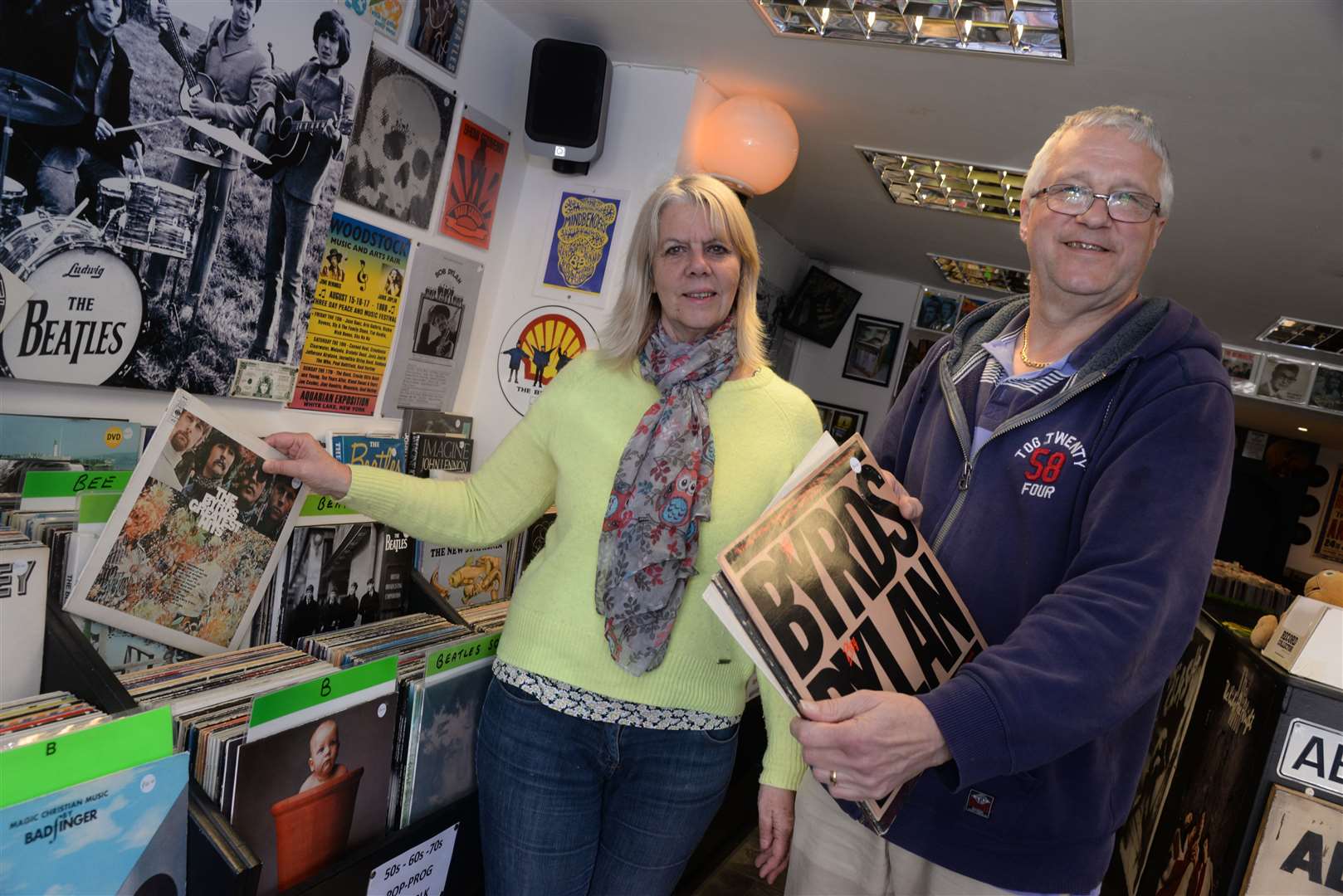 Oz and Chris Eastman at B'Side The C'Side in Herne Bay, who are retiring and selling the business. Picture: Chris Davey
