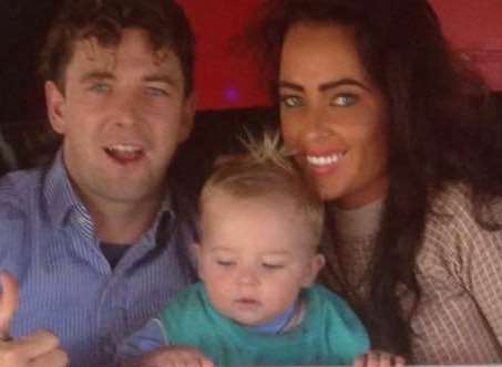 Patrick Nolan with wife Babara and little son David