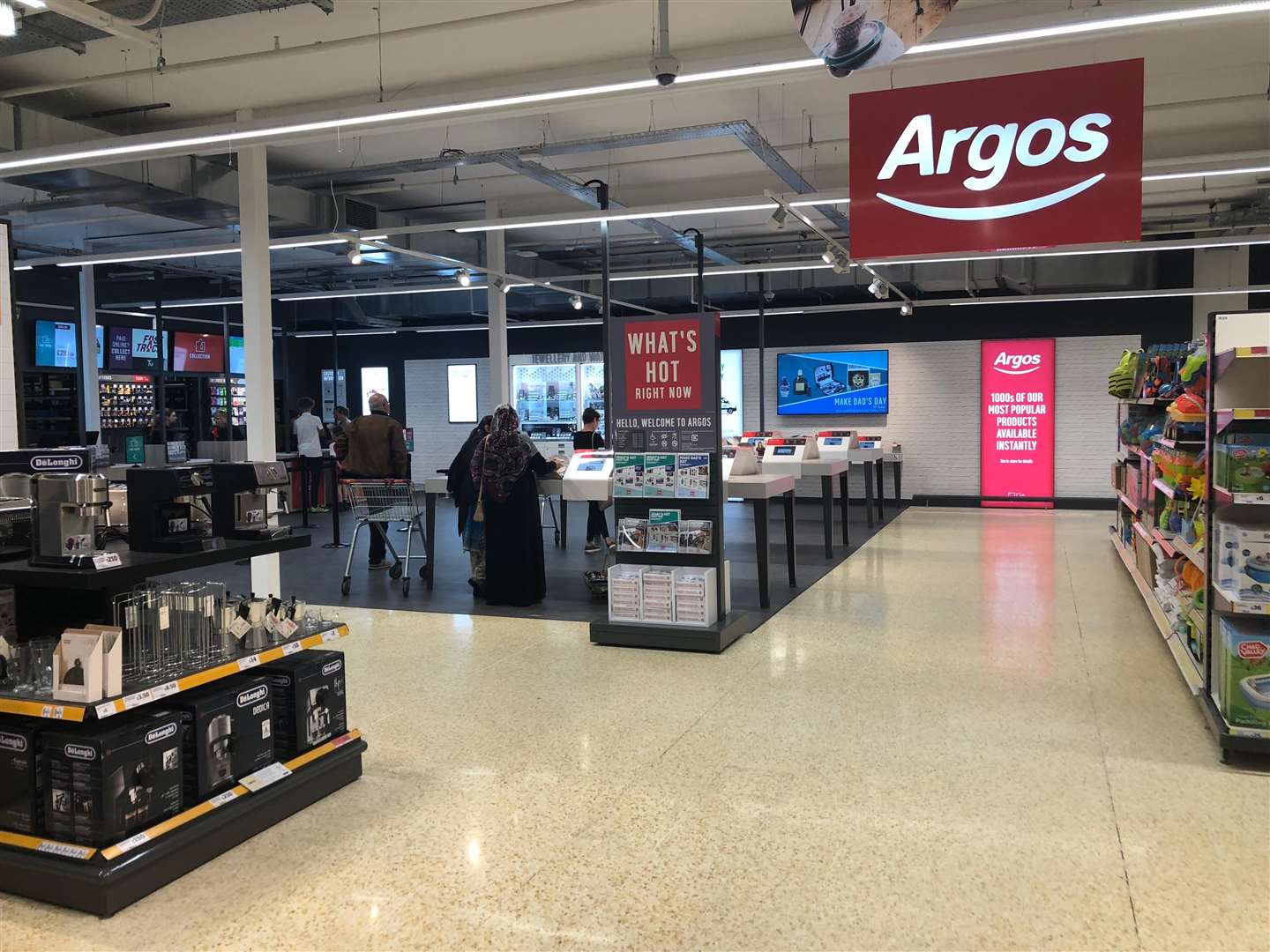 Argos has opened in Sainsbury's in Ashford - Deal is next on the list