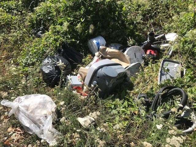 The area is commonly hit by fly-tipping too. Picture: Tony Osborne