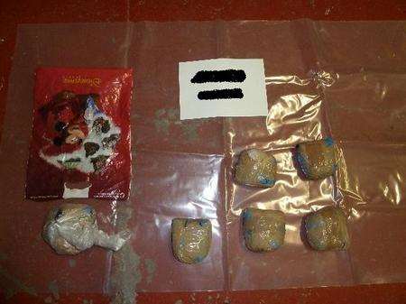 Drugs smuggler Naomi Thriepland was caught with heroin and cutting agents.