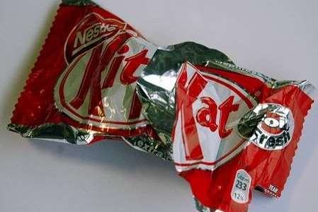 Mills has been jailed for stealing cash in chocolate wrappers