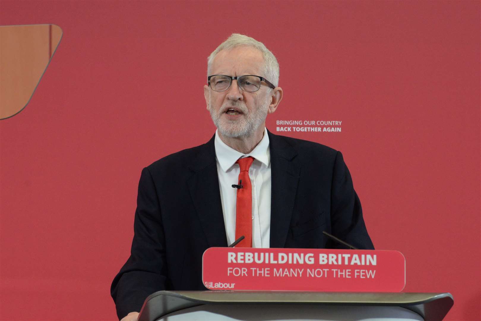 Jeremy Corbyn in Medway to launch the Labour manifesto for the European elections. Picture: Chris Davey