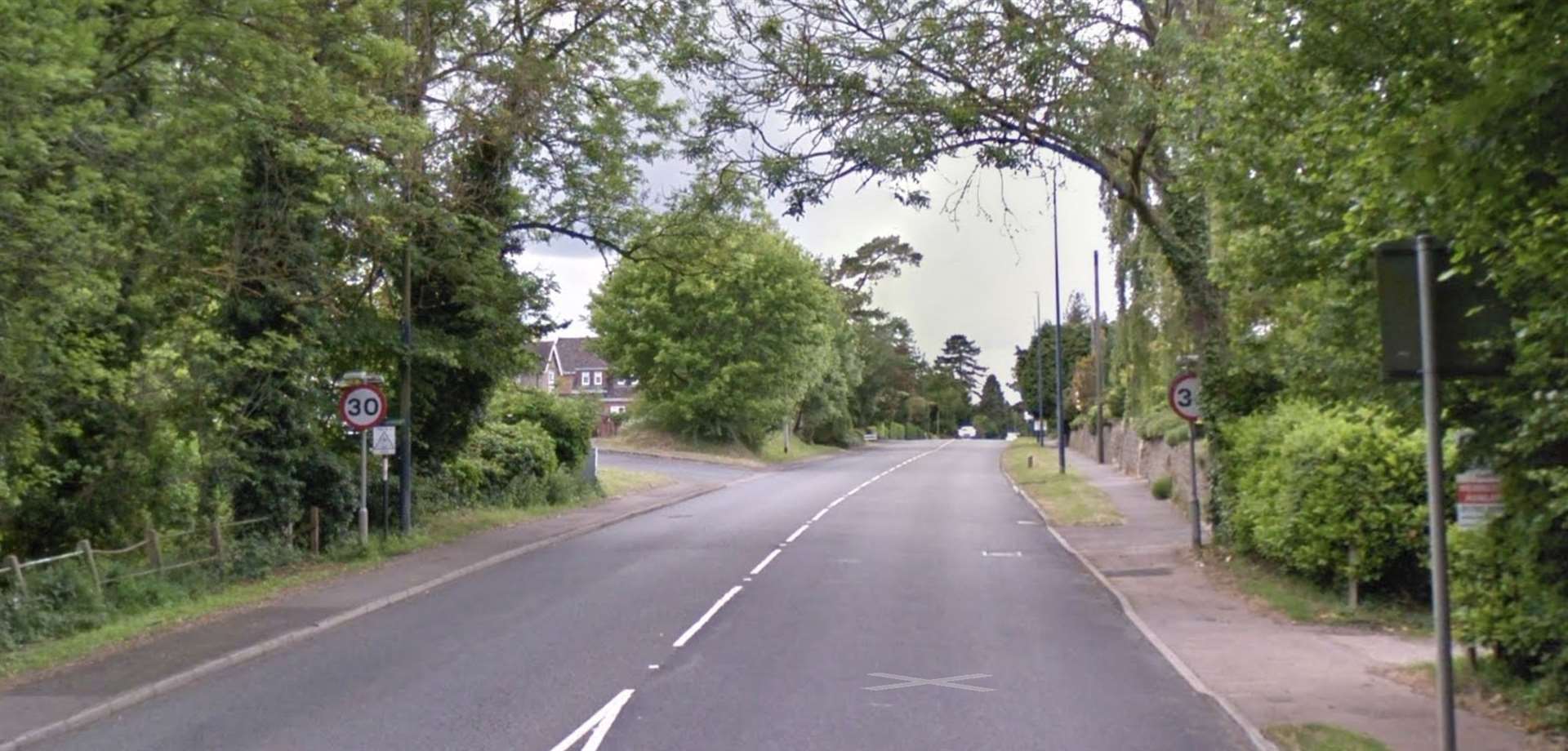 Daniels was stopped by police on the A20 at Bearsted. Picture: Google Street View