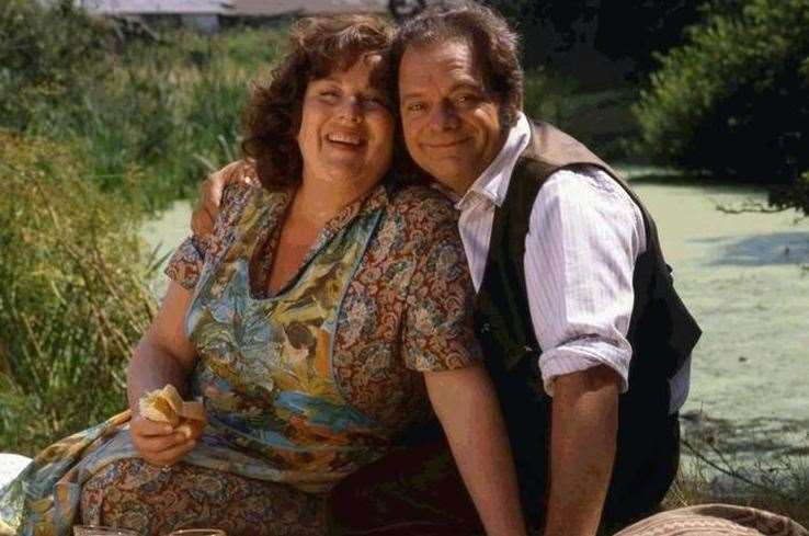 Pam Ferris and David Jason as the Larkins in The Darling Buds of May TV series. Picture: ITV