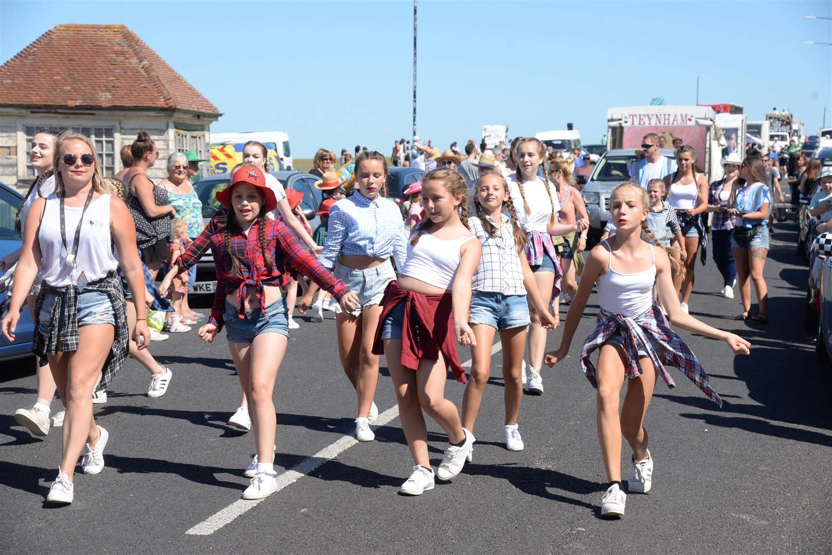 JoJo's School of Performing Arts in the Margate Carnival procession on Sunday. Picture: Chris Davey. (3437082)