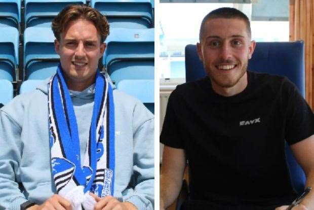 New Gillingham recruits Will Wright and Dom Jefferies. Picture: Gillingham FC