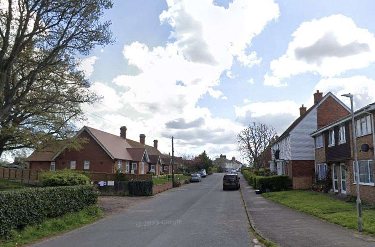 Three cars were set alright in Queens Road, Ash near Sandwich. Picture: Google