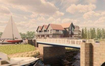 Artist's impression of the new Riverside restaurant and holiday lets. Picture: Dover District Council (53566510)
