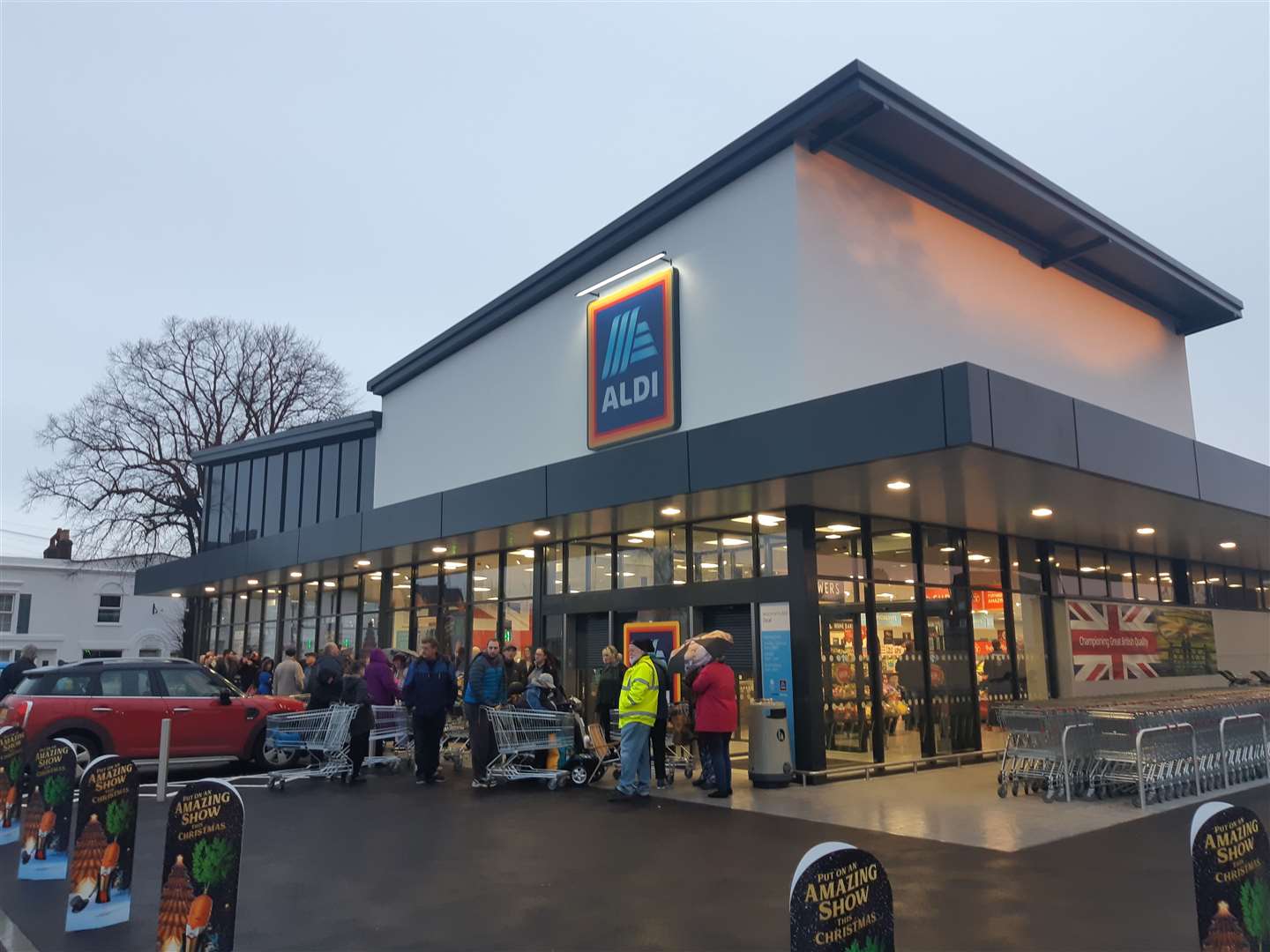 Aldi in Deal opened at 8am this morning
