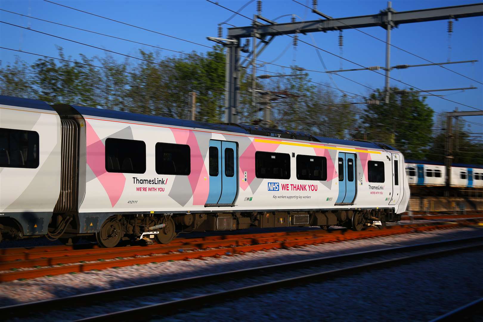 A Thameslink train is one of three given a makeover (Nigel Spreadborough/Locations Photography Ltd/PA)