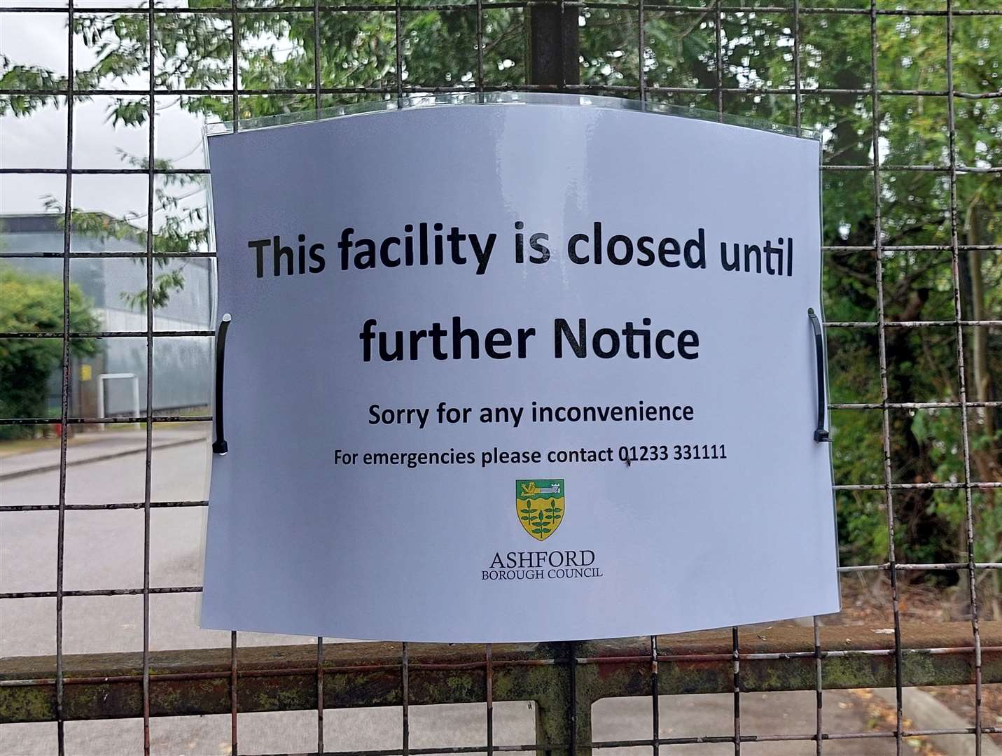 The Courtside and Pitchside facilities in Stanhope were closed throughout August