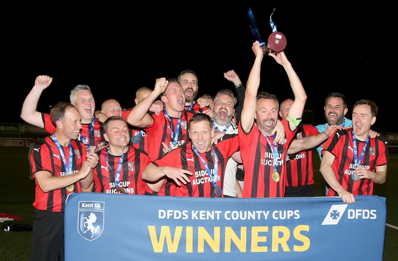DFDS Kent Veterans Cup winners Glebe. Picture: PSP Images
