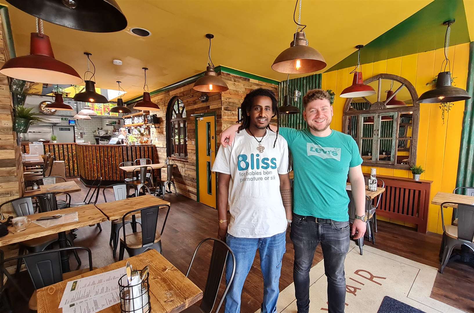 Jah Jah owners Thomas Sebhat and Alex Oprea at the new restaurant in Harbour Street, Ramsgate