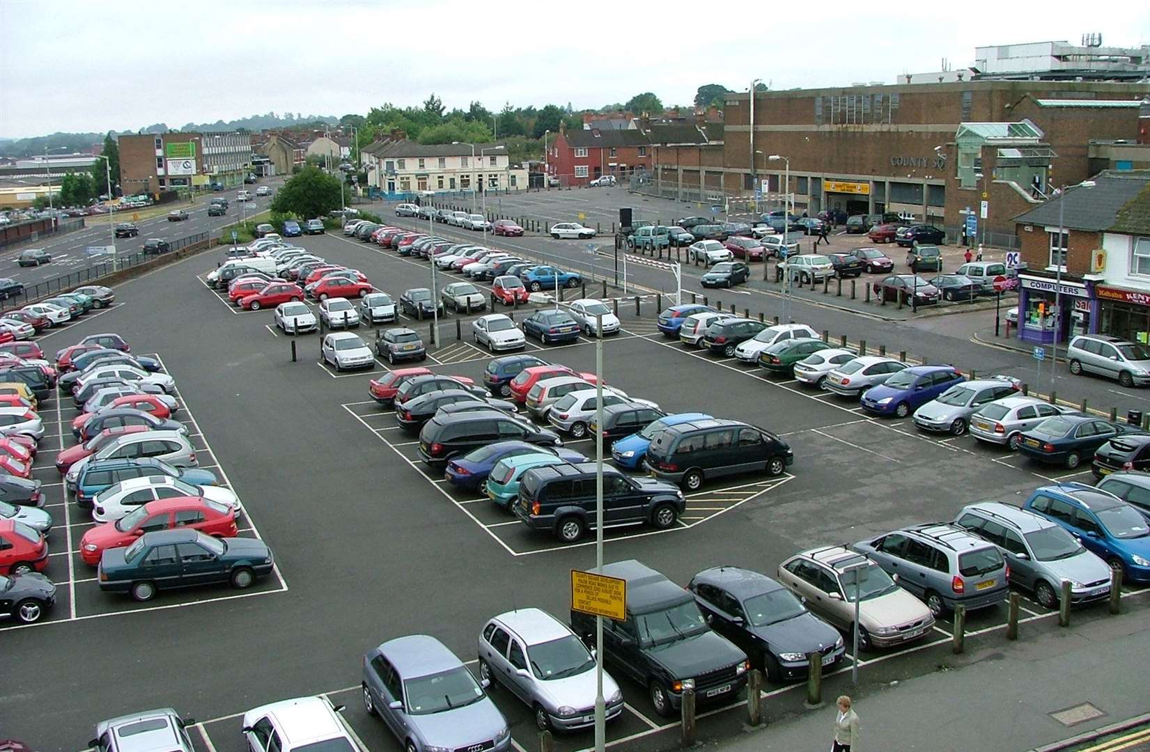 The site of the County Square extension in 2005; the former Fabric Warehouse can be seen in the left of the photo. Picture: Steve Salter