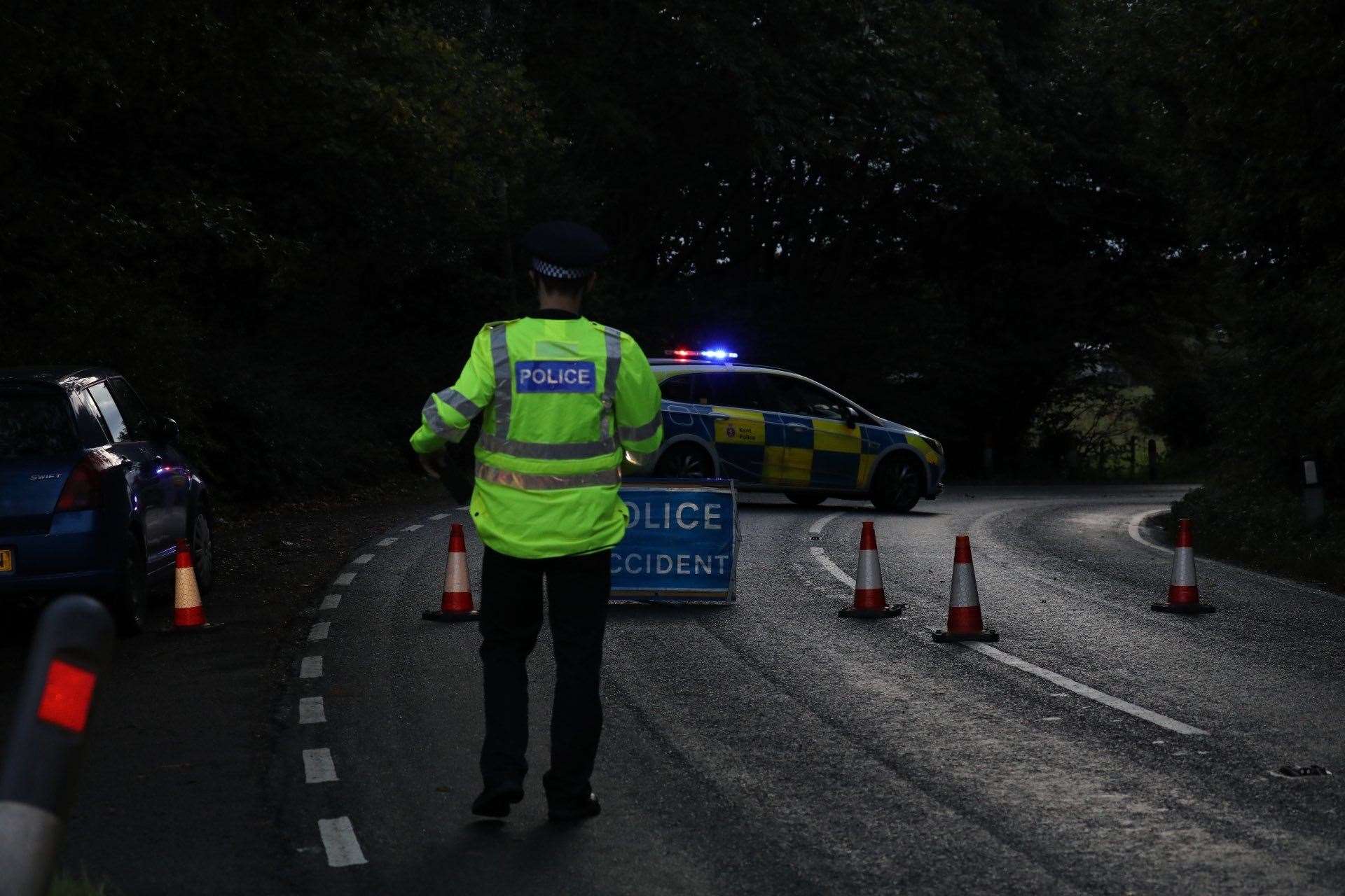 The road has been closed following the crash. Picture: UKNiP