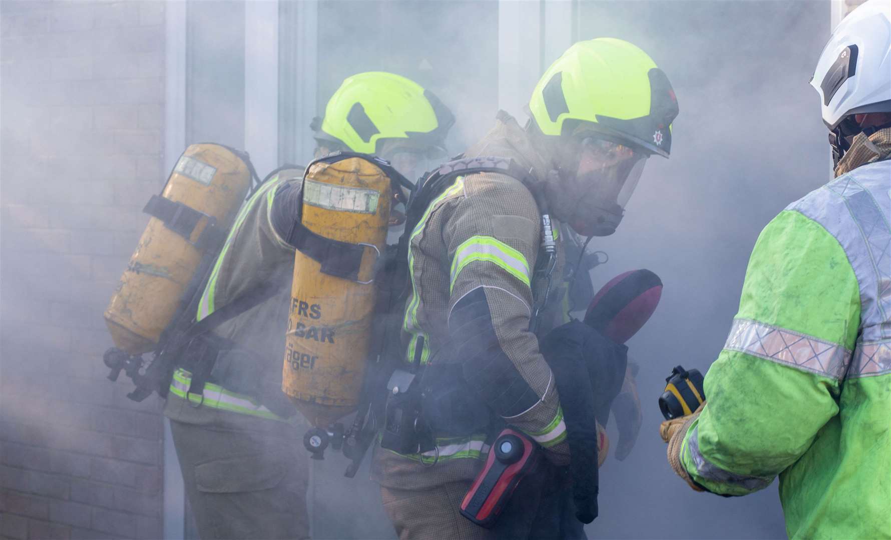 Fire crews were called to the scene in Sandwich Bay. Stock image