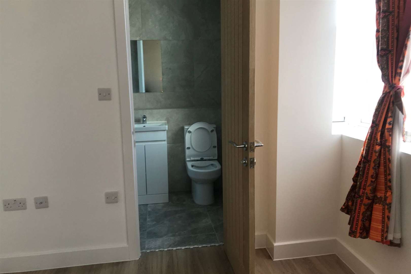 The bathroom in one of the new flats at Anchorage House