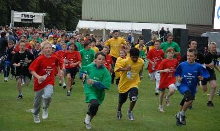 Youngsters taking part in last year's Medway Mile