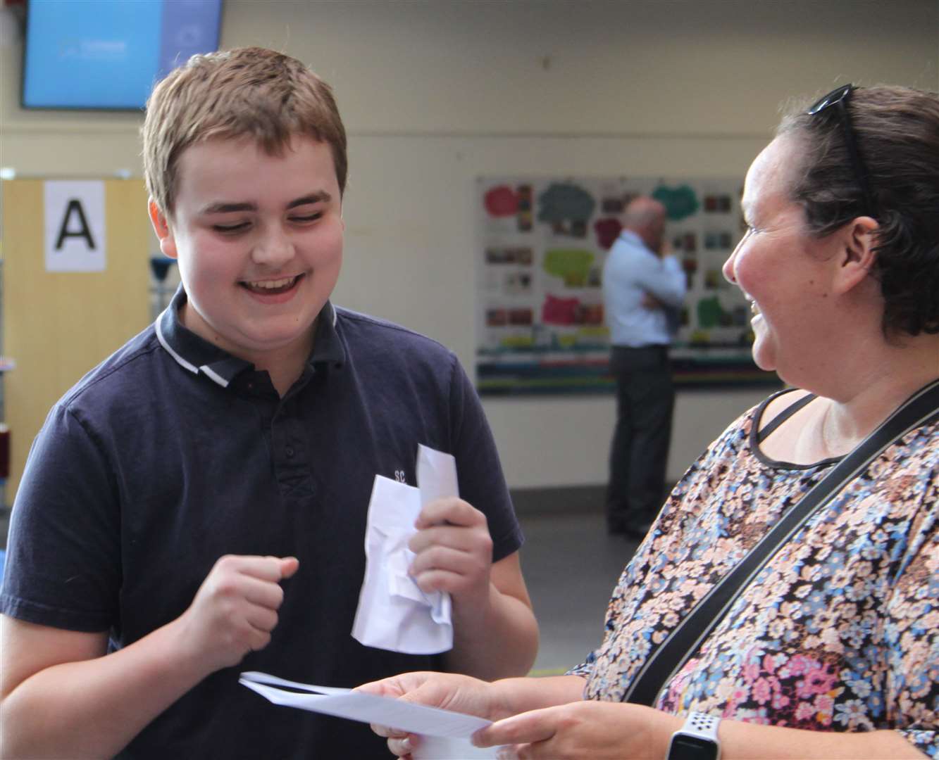 Students have been receiving their results today