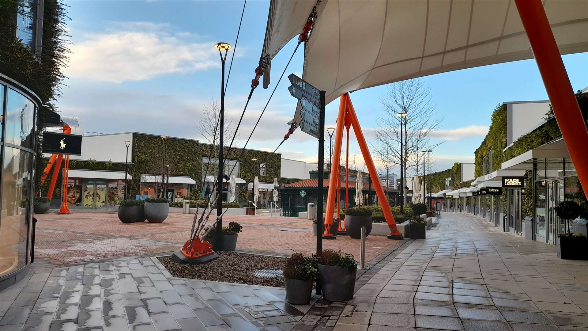 Police were called to Ashford Designer Outlet on Sunday. Picture: Google