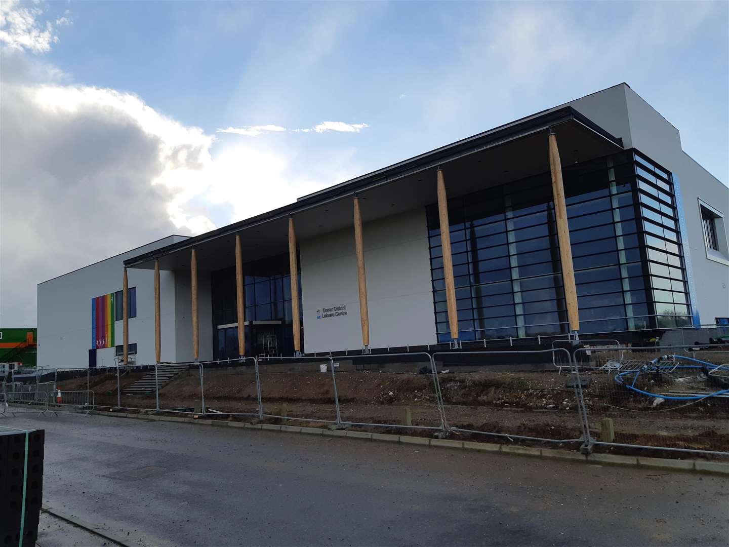 The new Dover District Leisure Centre during its last months of construction