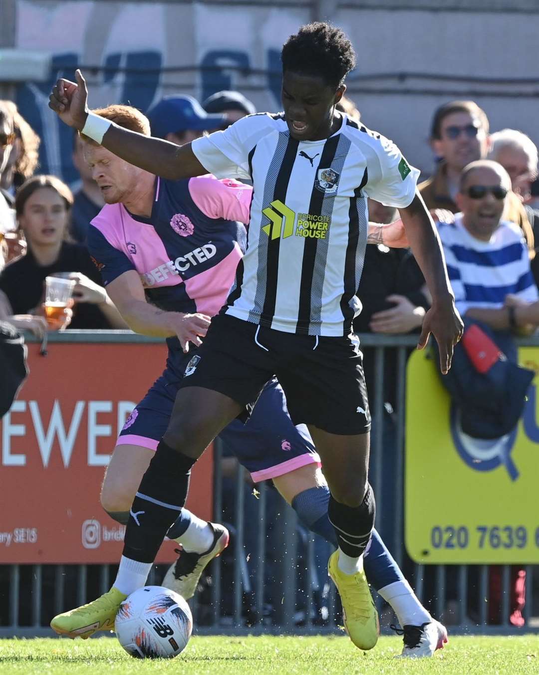 Marvin Herschel in National League South action for Dartford at Dulwich Hamlet earlier this month. Picture: Keith Gillard