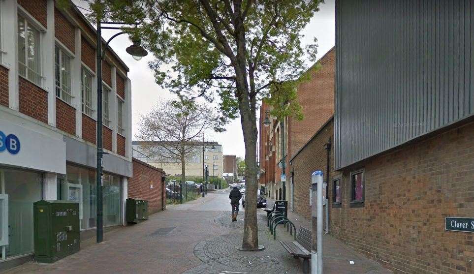 The person was seen in Clover Street, Chatham. Picture: Google Maps
