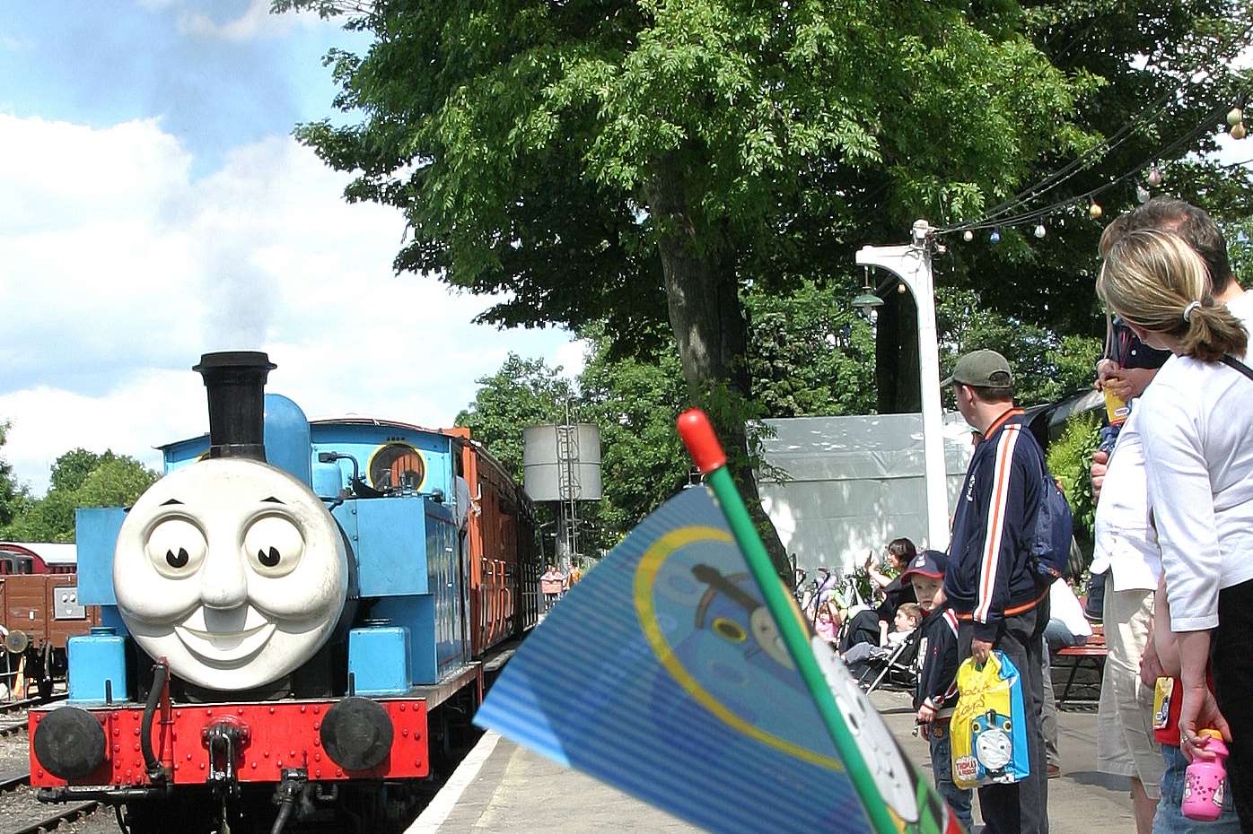 Thomas arrives at the Kent and East Sussex Railway