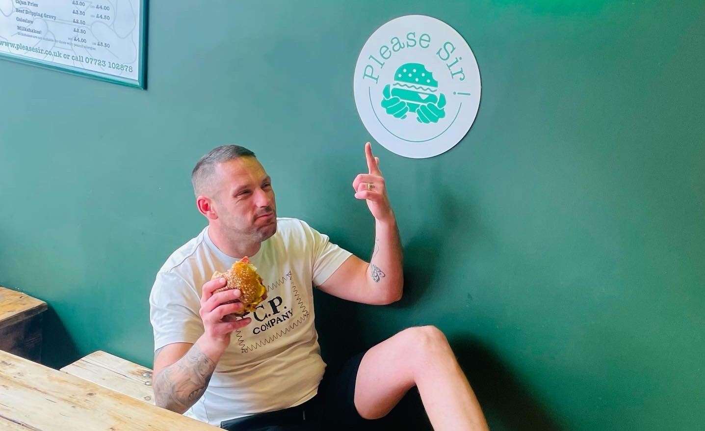 Please Sir! founder, Steve Lawrence says one bite of his burgers is all it takes to change your life . Photo: Steve Lawrence