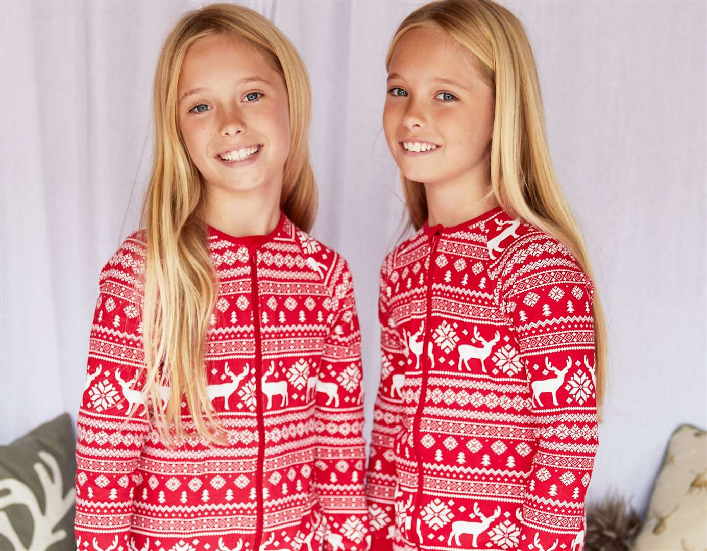 The growth in popularity of matching Christmas pjs also saw them make the list. Image: John Lewis.