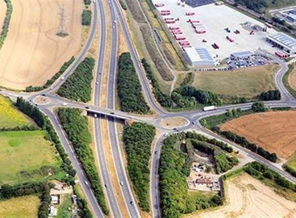 A multi-million pound revamp is taking place at Grovehurst roundabout on the A249. Picture: Swale council